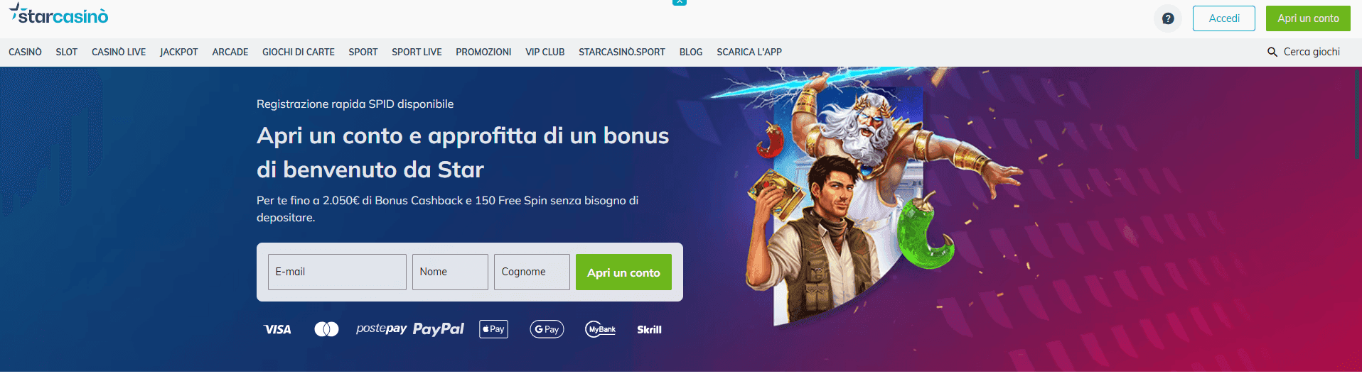 starcasino main page
