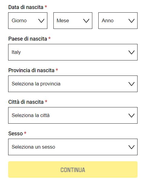 registrazione unibet